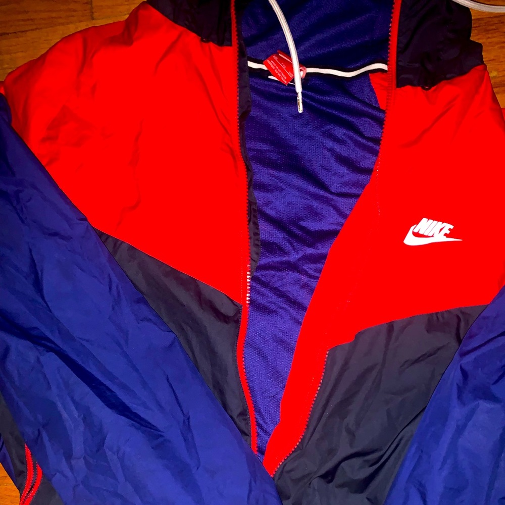 Nike Windbreaker Red Blue